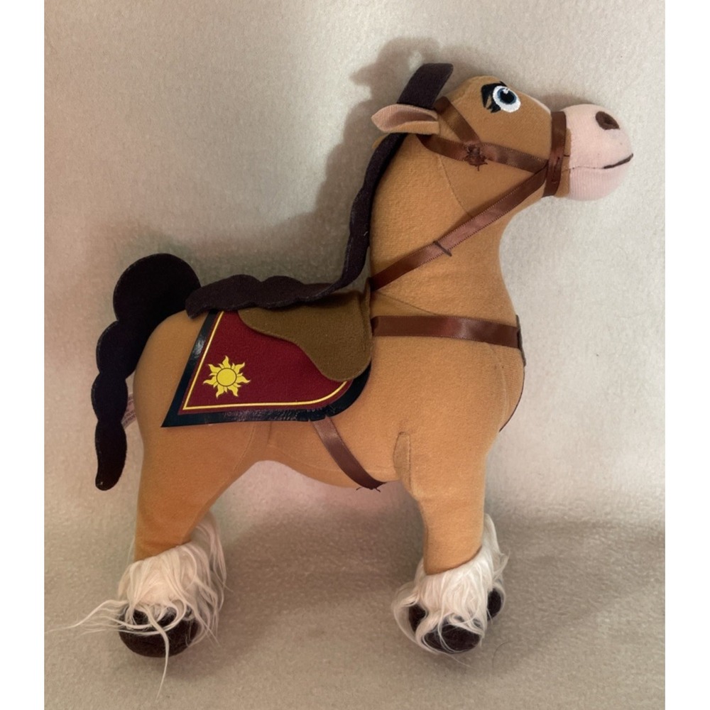 Disney Tangled Fidella Plush Horse  Stuffed Animal Brown 15" Tall Disney Store
